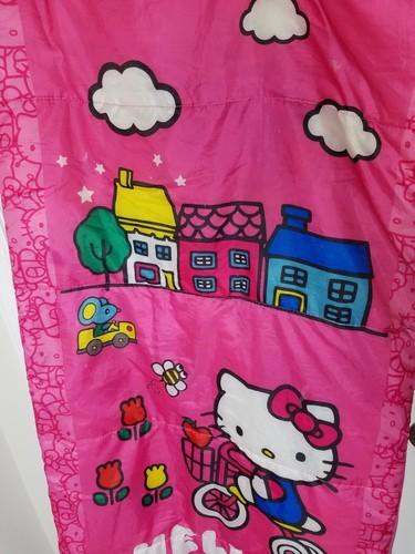 Pink Hello Kitty Riding Bike Sleeping Bag 54" x 25 1/2" - Picture 2 of 8