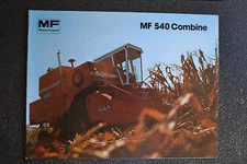 Vintage Massey Ferguson MF 540 Combine Brochure  -  near mint condition  -  1979