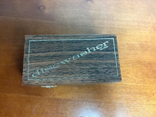 Discwasher Vinyl Record Cleaning Brush With Box Vintage 1980s Mahogany Brush