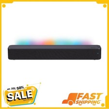 onn 20 Inch Bluetooth 2.0 Channel Soundbar with Multi-Color LED Lighting, Black