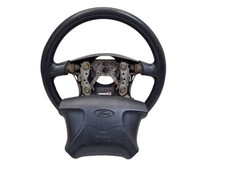 Lenkrad Schwarz Leder passt für FORD RANGER (EQ, ER, R) 2.5 TD 4X4 DOUBLE CAP