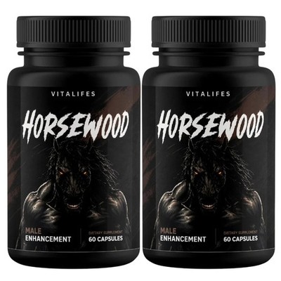 (2 Pack) Horsewood Male Support Supplement, Horse Wood Male Pills (120 Capsules)