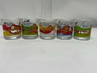 VTG,  lot of (5) Jim Davis Garfield McDonalds Illustrated Glass Coffee Mug 1978
