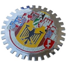 High-quality 10 German Cities Car Badge - Metal Construction