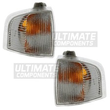 Front Indicator Lights Lamps Ford Escort Mk4 Convertible 1986-1990 Clear 1 Pair