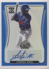 2020 Leaf Metal Draft Blue Rainbow 9/35 Luisangel Acuna #BA-LA1 Auto 0a4s