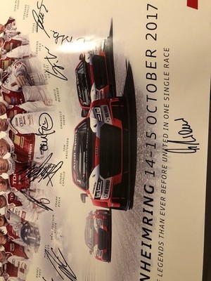 Race of the Legends Audi TT Cup Signed Poster and Audi DTM 2018