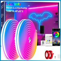 RGB LED Neon Streifen 10M Mit Fernbedienung Und App Steuerung Wasserdicht