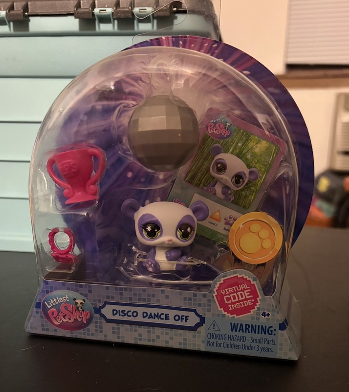 Littlest Pet Shop Pet Disco Dance Off #200 Panda New in Package LPS NIB