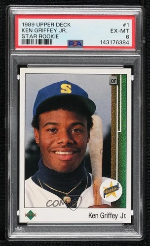 1989 Upper Deck Star Rookie Ken Griffey Jr #1 PSA 6 Rookie RC HOF