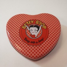 Betty Boop Fantasma 1995 Red  Pink Heart Shaped 5" Keepsake Tin VTG