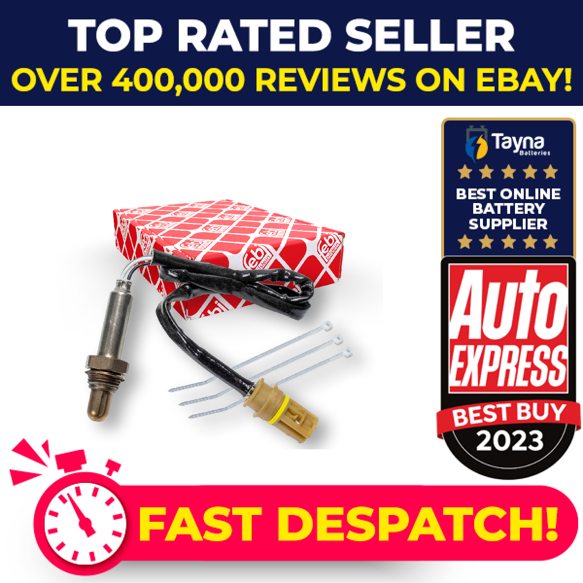 Lambda Sensor fits BMW X3 E83 3.0 Pre Cat 03 to 06 Oxygen 11783413463 Febi New