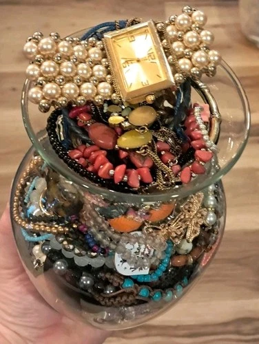 HUGE LOT Vintage Costume Jewelry from Estate Sale READ All Wearable