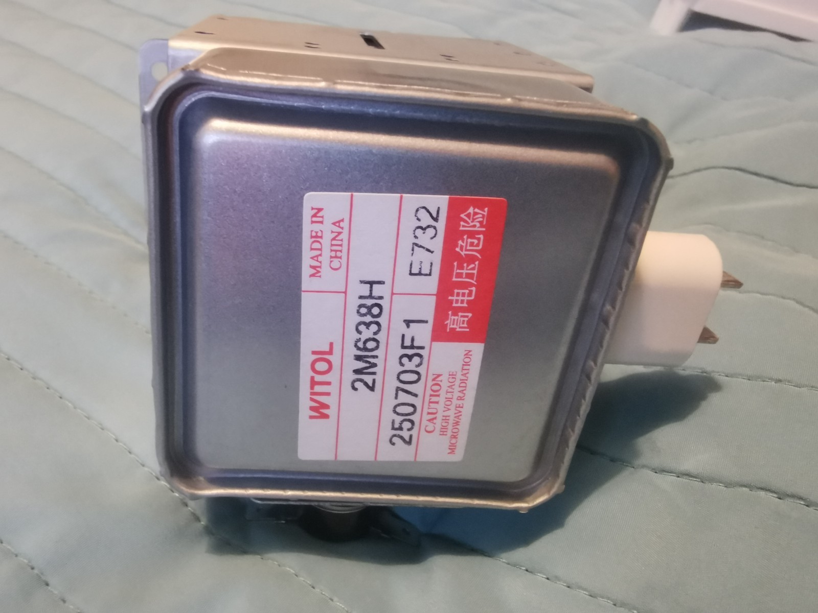 Microwave Magnetron 2M638H NEW Height: 121mm, Width: 107mm X740905 Hisense