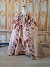 Robe A La Francaise Rococo Costume Georgian Era Wedding Dress Ball Gowns
