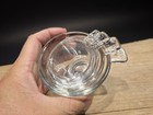 Vintage Style Crystal Clear Depression Glass 4pc Measuring Cup Set — photo 1