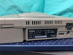 Sega Saturn Console Gray (HST-3200) Japan &ndash; TESTED &ndash; Bundle with Controller & AV