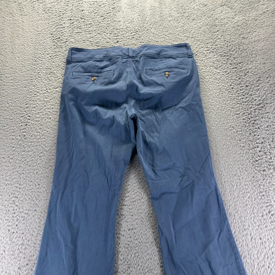 Pantalón American Eagle Outfitters Kick para mujer 14 azul algodón corte bota pierna elástico Foto 4 de 4