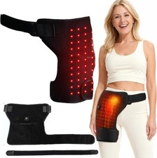 660nm Red Light Therapy Hip Heating Brace for Sciatica Pain Relief Left or Right