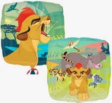 The Lion Guard Disney 2-Sided Square Shaped Design 17" Foil Mylar Party Balloon
