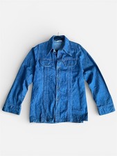 Vintage 70s Levi's Panatela Denim Button Up Long Sleeve Shirt Orange Tab Large