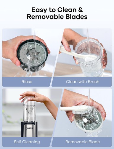 Blender for Smoothies, 14Pcs Personal Blender for Shake and Smoothies for Kit... - Picture 6 of 7