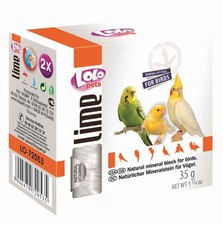 LOLO PETS Nat&uuml;rlicher Kalkw&uuml;rfel f&uuml;r Papageien Calciumquelle 35 g