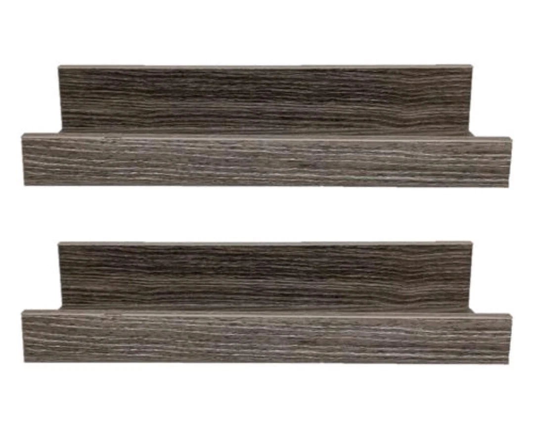 Wood Grain Floating Wall Shelf Set of 2 Rustic Farmhouse Decor *FAST SHIPPING*🟡