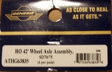 Athearn G63835 HO 42 Wheel Axle Assembly (Pac...