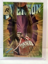 SkyBox 1996-97 Z Force Allen Iverson #151 Rookie Philadelphia 76ers NBA Card RC. rookie card picture