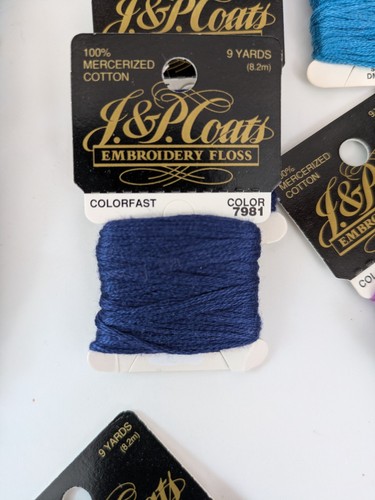 J&P Coats Embroidery Floss Solid Variegated Lot of 53 - Picture 5 of 13