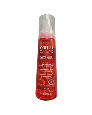 Cantu Sheabutter Wave Whip Lockenmousse Definieren Sie Wellen & Locken ohne Sulfat 8,4oz