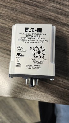 Eaton Voltage Monitoring Relay Phase Monitor Over/Under Voltage Control