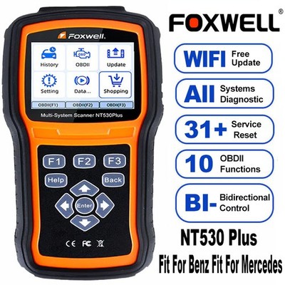 FOXWELL NT530 Plus For Mercedes DPF Regeneration Bidirectional Diagnostic Tool