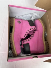 Men’s Susan G Komen Pink Suede Timberland Boots Limited Edition Sz  7.5