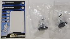 (2) SNOWTROOPER (Common) Star Wars Miniatures...