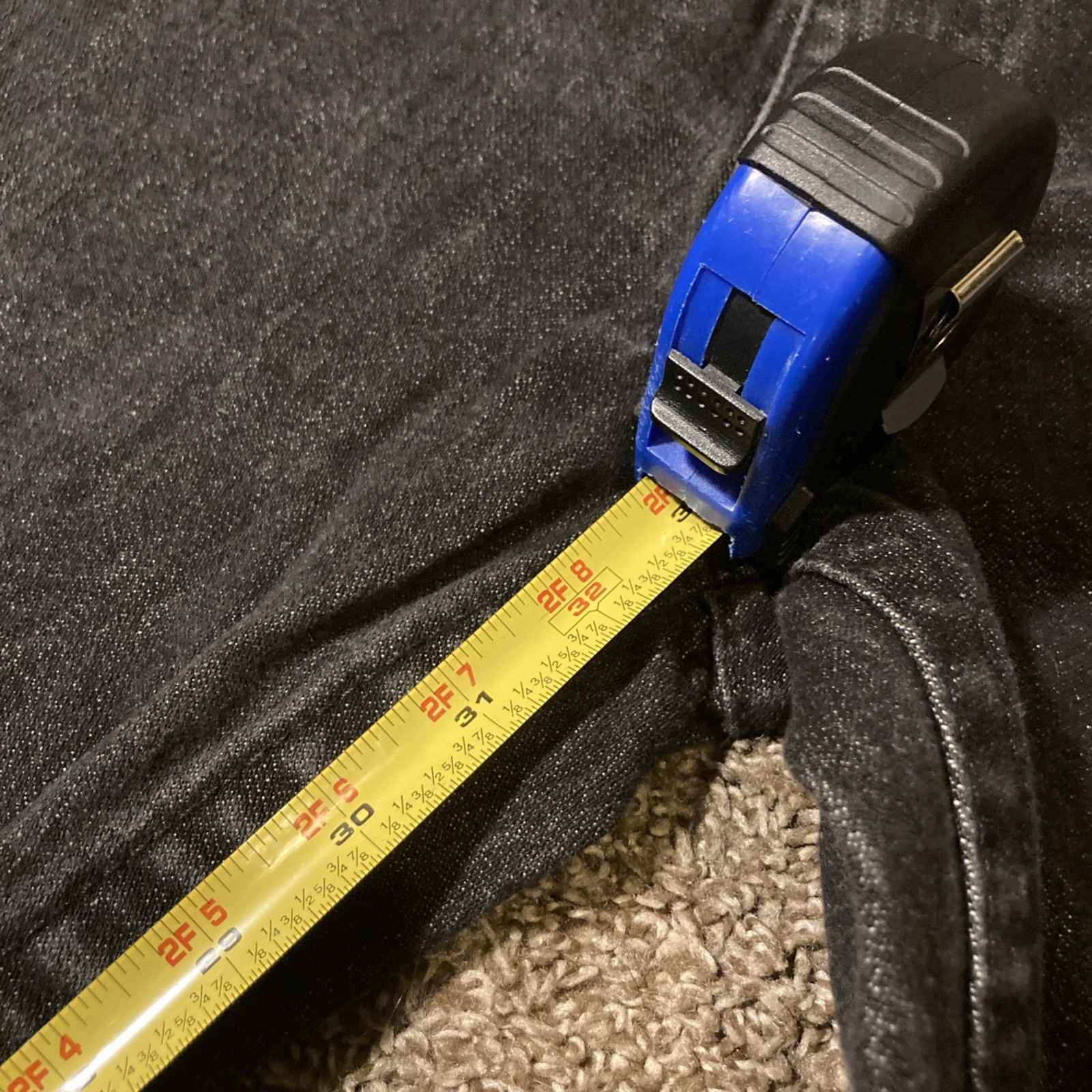 Vintage Y2K True Religion USA Made Black Straight Jeans 36x33 thumbnail 7