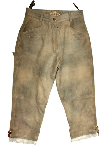 Ladies St. Moritz Lederhosen Size 38 81 cm 7/8 Oktoberfest Oktoberfest Brown
