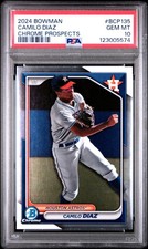2024 BOWMAN CHROME PROSPECTS #BCP135 CAMILO DIAZ PSA 10