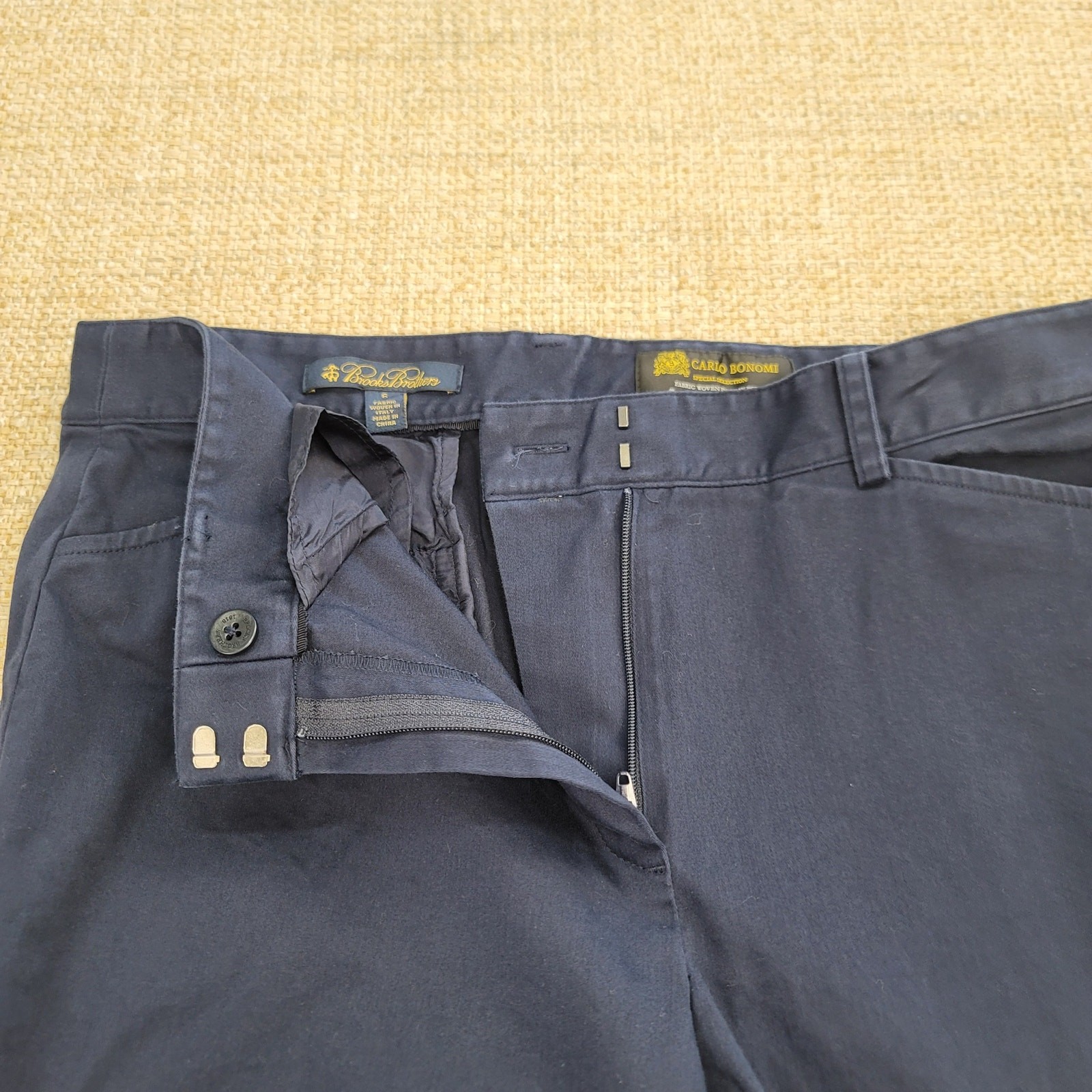 Brooks Brothers Carlo Bonomi Special Collection Chino Pant Womens 6 Navy Blue thumbnail 4