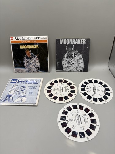 1979 JAMES BOND MOONRAKER ROGER MOORE VIEW-MASTER SCI-FI SPACE MOVIE PACK