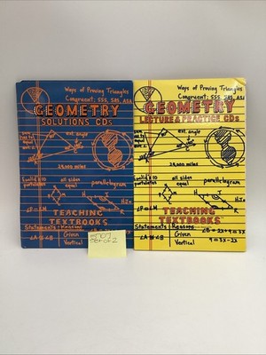 Geometry Solutions CDs Teaching Textbooks Lecture & Practice Set Of 2