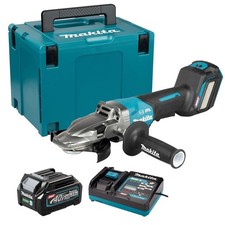 Makita GA056GZ01 40V Max XGT Brushless Angle Grinder 1 x 2.5Ah Battery & Charger