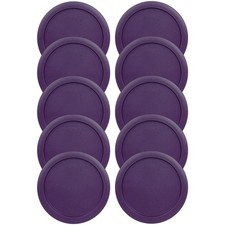 Replacement Lids fits Pyrex 7-Cup Round Glass Cover for 7402-PC Purple 10 Pack
