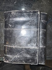 Black Genuine EELSKIN Wallet Men s Vintage Exotic Leather of the sea.