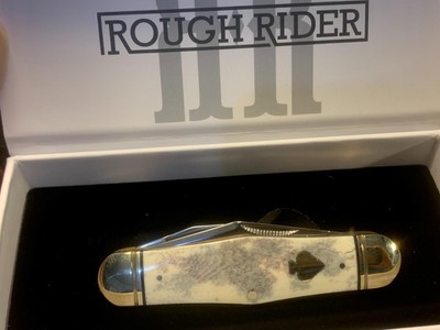 Rough Ryder Appaloosa Swell Center 3 5/8'' Pocket Knife RR2487
