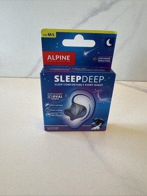 Alpine SleepDeep Multisize - Soft Ear Plugs for Sleeping and Noise Reduction M/L