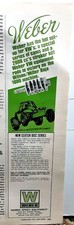 1971 Weber VW Stroker Kit Volkswagen Small Vintage Print Ad