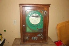 Rare Large Antique British Penny Allwin De Luxe Arcade Machine Trade Stimulator