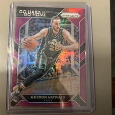 2016-17 Panini Prizm - Go Hard or Go Home Gordon Hayward #14 Purple Prizm /75